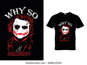 devil t-shirt with message why so serious