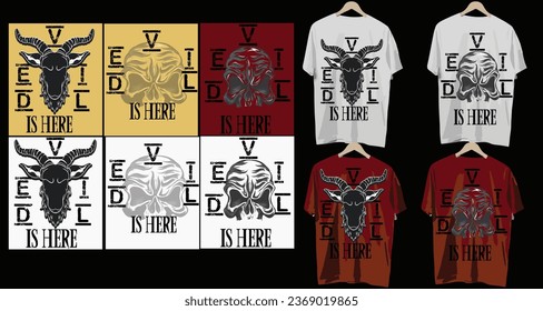 Devil Typography vector T-shirt design