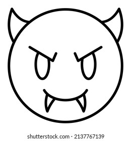 Devil vector icon. Can be used for printing, mobile and web applications.
