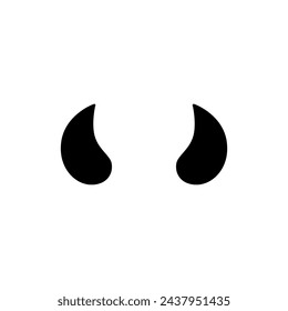 Devil Vector icon. horn illustration sign. evil symbol or logo.