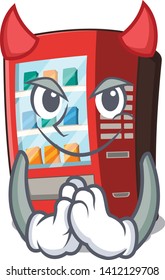 Devil vending machine next to character door