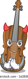 Devil violin Cartoon in the character design