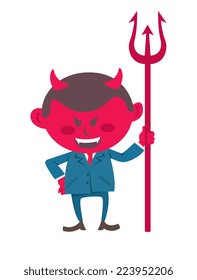devil wearing office suit
