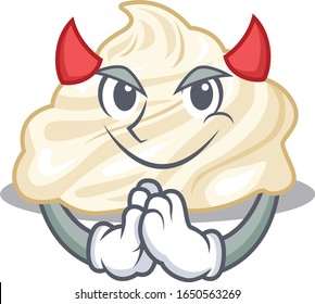 Devil whipped cream Cartoon in character design