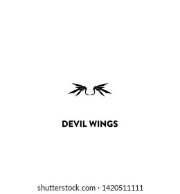 devil wings icon vector. devil wings sign on white background. devil wings icon for web and app