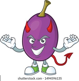 Devil winne fruit cute mascot cartoon style