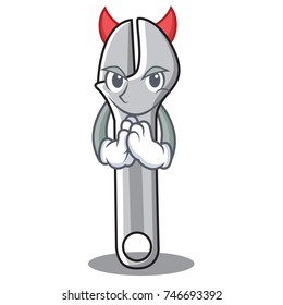 Devil wrench character cartoon style