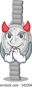 Devil wristwatch isolated with in the mascot