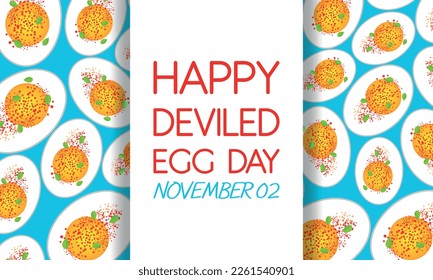 Deviled Egg Day  . Design suitable for greeting card poster and banner