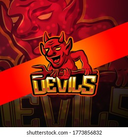 Devils esport mascot logo design