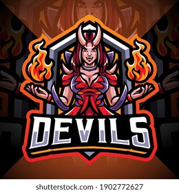 935 Devil girl logo Images, Stock Photos & Vectors | Shutterstock