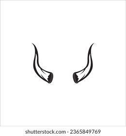 DEVIL'S HORN ICON VECTOR ILLUSTRATION SYMBOL DESIGN