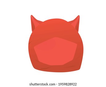 Devil's horns cap. vector illustration