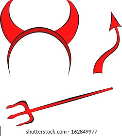 Devils horns head gear