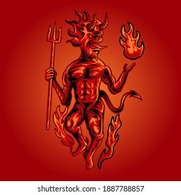the devils with magic illustration