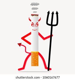 Devil's Tobacco,World No Tobacco Day concept.