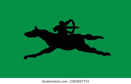 Devleti Avar Empire flag vector illustration isolated. Flag representing historical ethnic group or culture, regional authorities.