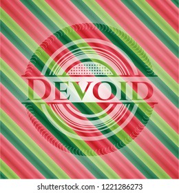 Devoid christmas style emblem.