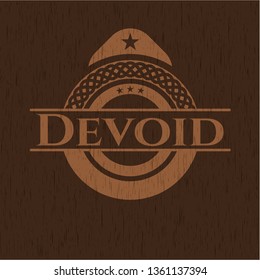 Devoid realistic wood emblem