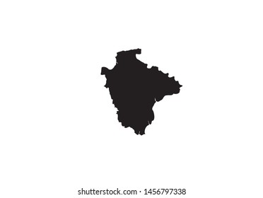 Devon County outline map England region United Kingdom state country