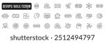 Devops, agile, scrum line icons. Plan, process, monitor, coding, programming etc. Editable stroke. Set 2