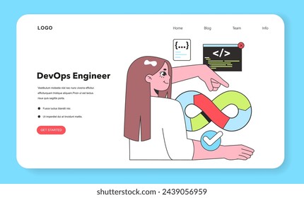 A DevOps Engineer integrates development and operations, illustrating the seamless synergy between coding and system management in IT.