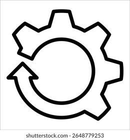 Devops Gear Icon Element For Design
