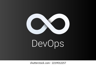 DevOps Icon. Software Development - Dev And IT Operations - Ops . Loop Eight Logo For Software Technology Companies. Vector Gradient Icon