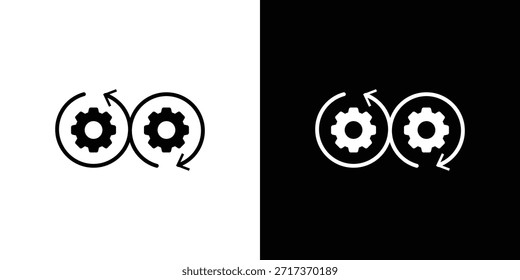 Devops icon symbol for Apps and Branding.