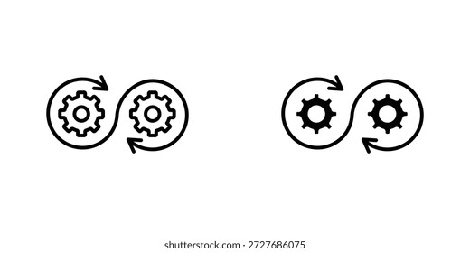 Desenvolve ícone símbolo logotipo elemento de design gráfico. EPS10