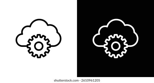Devops icon Vector isolated outline drawing.