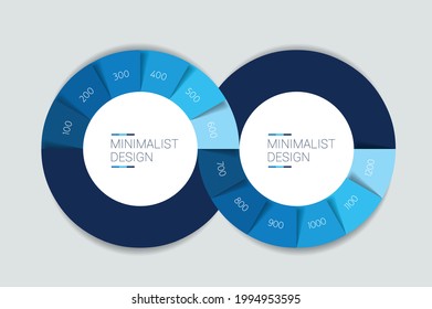 Devops, Infinity Infographic. 2 Step Options Template, Scheme, Diagram, Chart. 