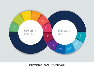 Devops, Infinity Infographic. 2 Step Options Template, Scheme, Diagram, Chart. 