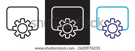 DevOps methodology and software development concept icon.  Vector for websites, mobile interfaces, presentations, banner, visual branding etc. Vector illustration. EPS 10