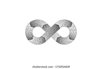 Devops software development operations infinity symbol. Programmer administration system life cycle quality. Coding building testing release monitoring. Online freelance vector illustration