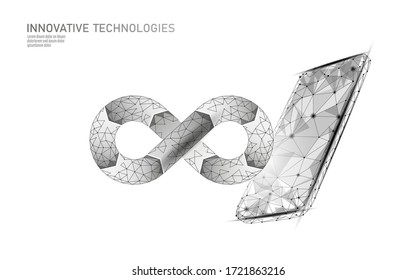 Devops software development operations infinity symbol. Programmer administration system life cycle quality. Coding building testing release monitoring. Online freelance vector illustration