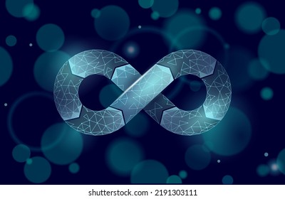 Devops Software Development Operations Infinity Symbol. Programmer Administration System Life Cycle Quality. Coding Building Testing Release Monitoring. Online Freelance Vector Illustration