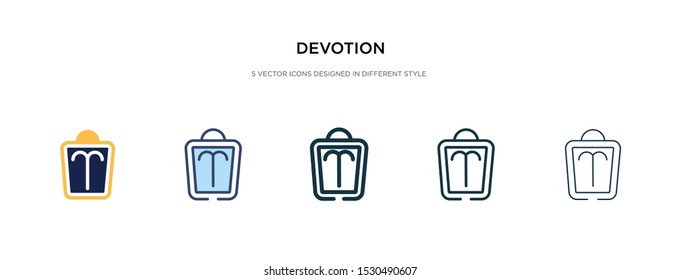 devotion icon in different style vector illustration. two colored and black devotion vector icons designed in filled, outline, line and stroke style can be used for web, mobile, ui