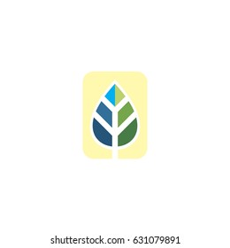dew leaf icon logo