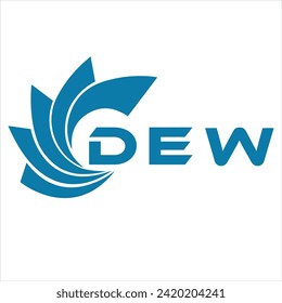 DEW letter design. DEW letter technology logo design on white background. DEW Monogram logo design for entrepreneur and business