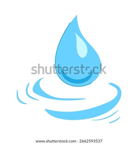 dew water drops cartoon. splash ripple, drip puddle, condensation evaporation dew water drops sign. isolated symbol vector illustration
