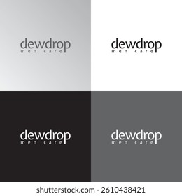 DEWDROP men care logo design
