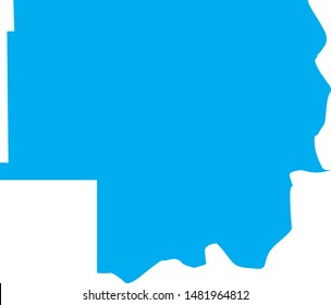 Dewey County map in the state of south dakota