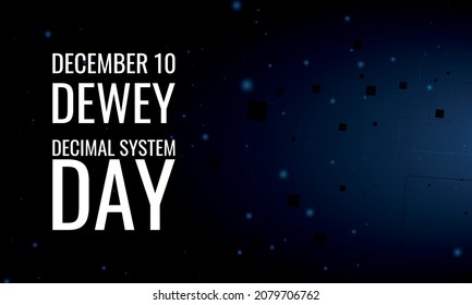 Dewey Decimal System Day. Design Suitable For Greeting Card Poster And Banner