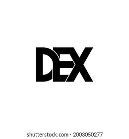 Dex Letter Original Monogram Logo Design