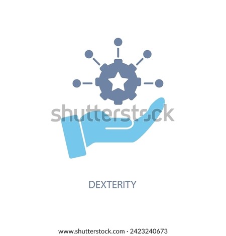 dexterity concept line icon. Simple element illustration. dexterity concept outline symbol design.