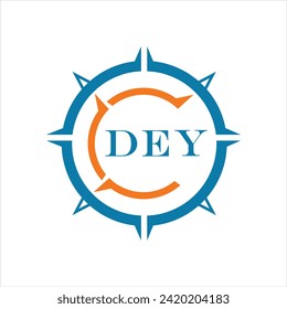 DEY letter design. DEY letter technology logo design on white background. DEY Monogram logo design for entrepreneur and business