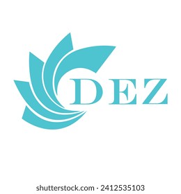 DEZ letter design. DEZ letter technology logo design on a white background.