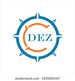 DEZ letter design. DEZ letter technology logo design on white background. DEZ Monogram logo design for entrepreneur and business