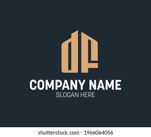 df building logo, icon design